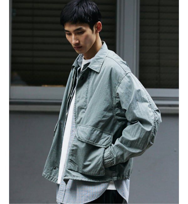 JOURNAL STANDARD「M-BDU ガーメント ダイ ショート ブルゾン」|ミリタリージャケット|グリーン E