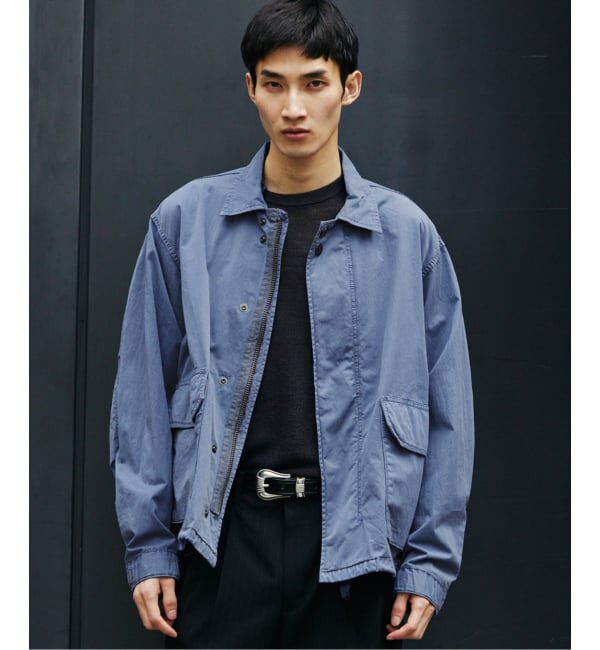 JOURNAL STANDARD「M-BDU ガーメント ダイ ショート ブルゾン」|ミリタリージャケット|ブルー