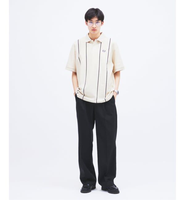 JOURNAL STANDARD「《予約》FRED PERRY / フレッドペリー 別注 ストライプ ピケ ポロシャツ」|ポロシャツ|