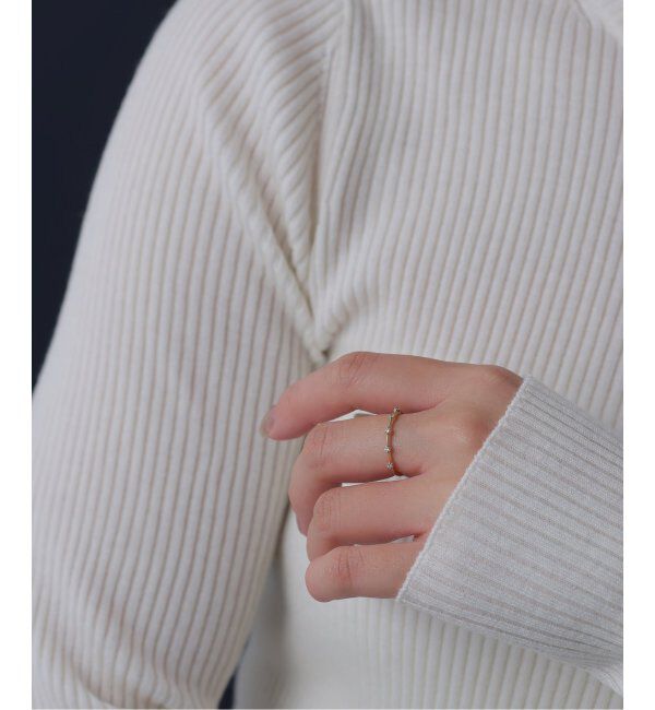 Lilas by Spick&Span「5ピースダイヤステーションリング K10」|リング|