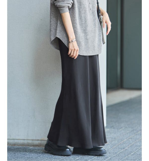 FRAMeWORK「≪追加≫シルキーキュプラバイアススカート2」|スカート|