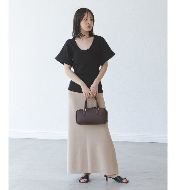 NOBLE「BY MALENE BIRGER/バイマレーネビルガー リブUネックTEE」|Tシャツ・カットソー|