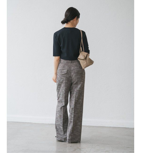 NOBLE「ライトツイードスラックスパンツ」|スラックス|
