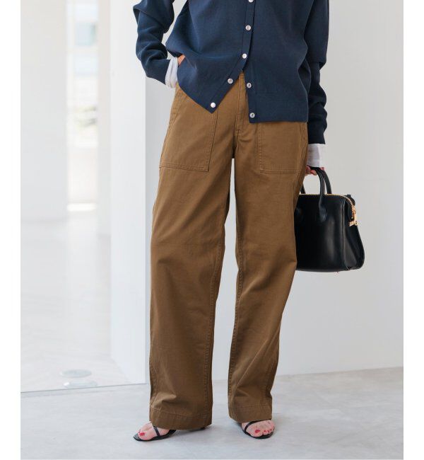 Spick and Span「《追加》ルーズベイカーパンツ」|カーゴ|キャメル