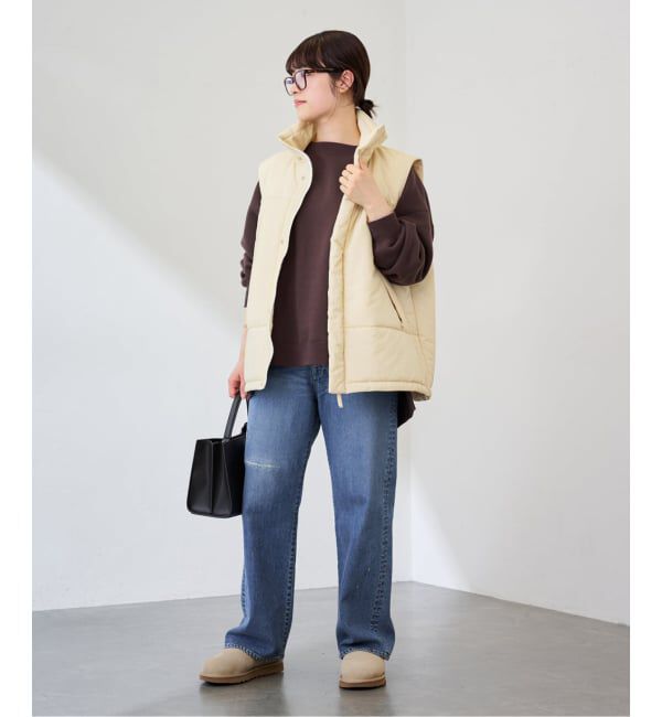 FRAMeWORK「ピグメントダイ中綿ベスト」|ダウンベスト・ベスト|