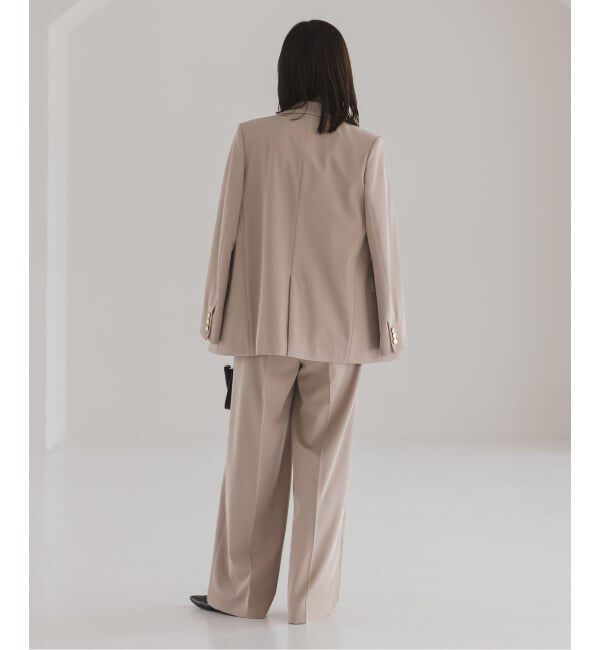 NOBLE「《追加・セットアップ対応》フローツイルピークドラペルジャケット」|テーラードジャケット|