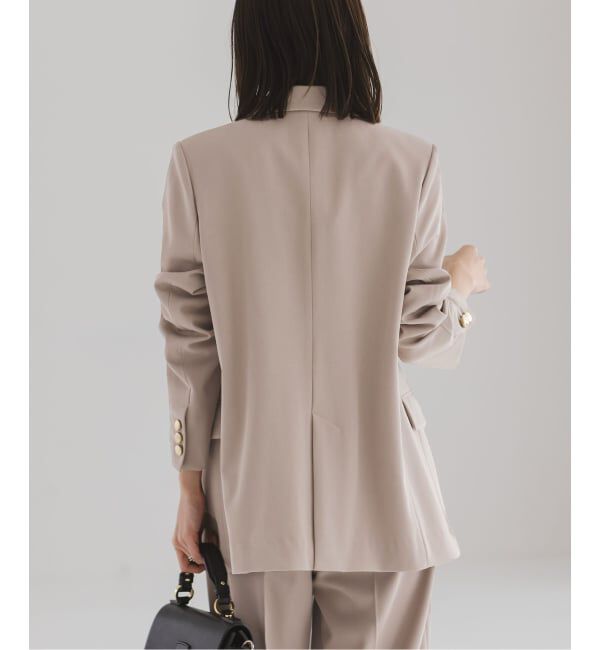 NOBLE「《追加・セットアップ対応》フローツイルピークドラペルジャケット」|テーラードジャケット|