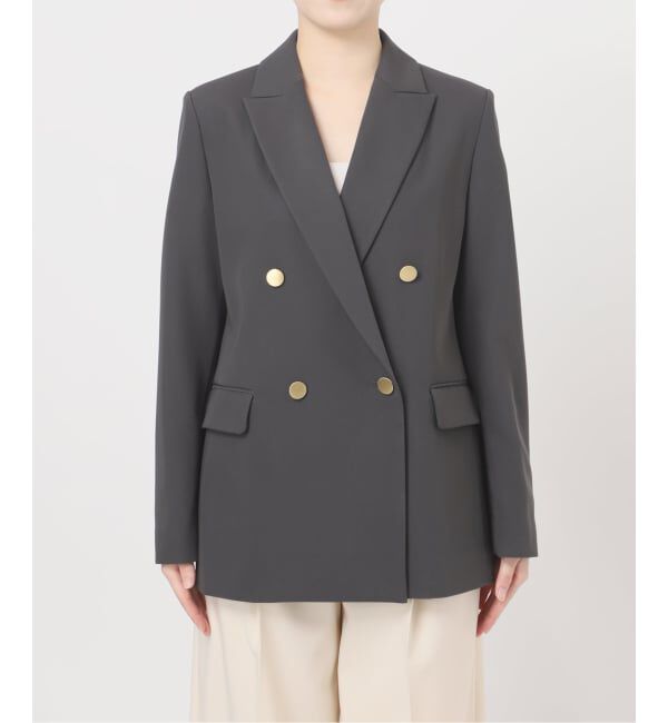 NOBLE「《追加・セットアップ対応》フローツイルピークドラペルジャケット」|テーラードジャケット|