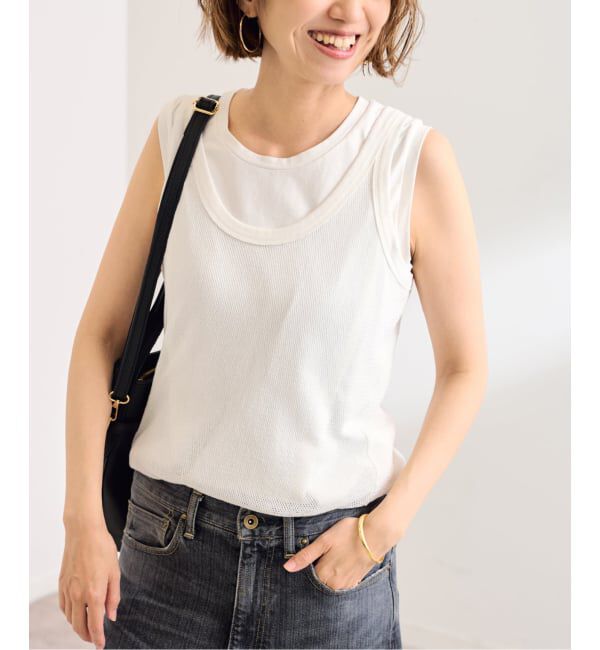 FRAMeWORK「≪追加≫メッシュタンクトップ」|タンクトップ|