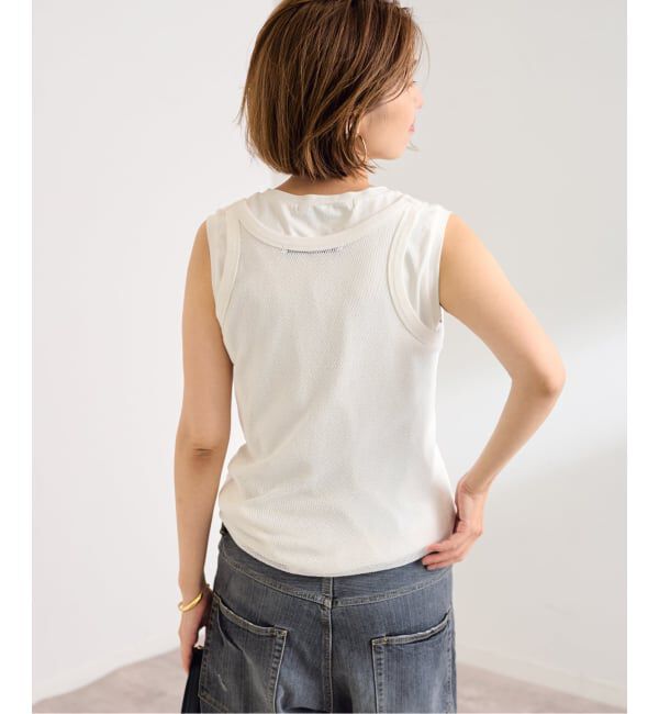 FRAMeWORK「≪追加≫メッシュタンクトップ」|タンクトップ|
