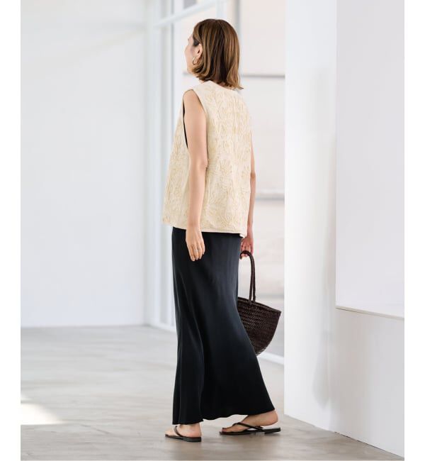 FRAMeWORK「メッシュエンブロイダリーベスト」|ダウンベスト・ベスト|