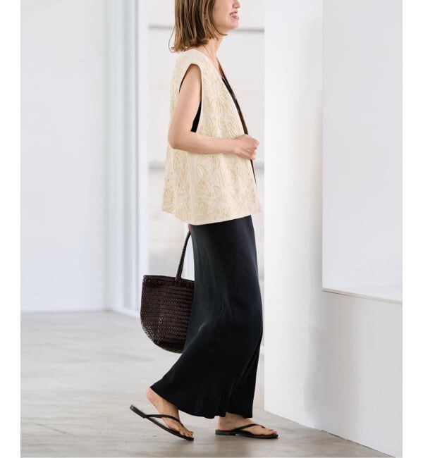 FRAMeWORK「メッシュエンブロイダリーベスト」|ダウンベスト・ベスト|