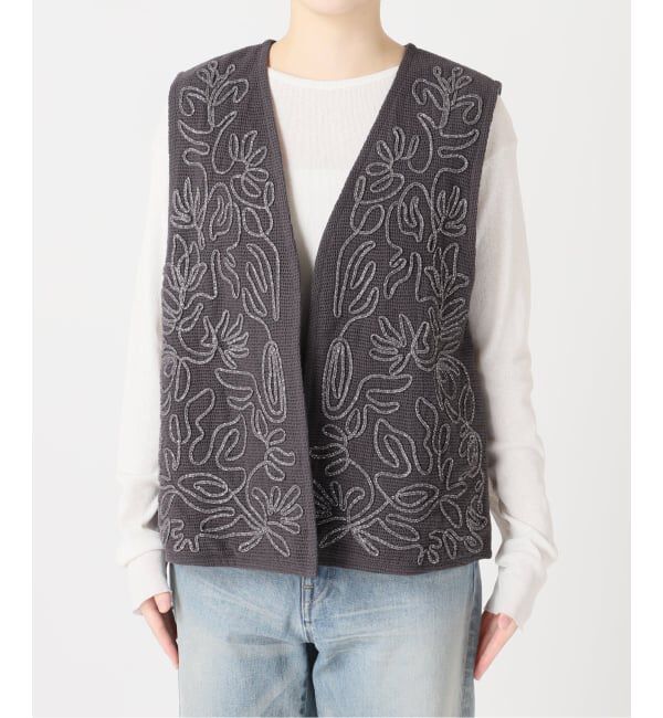 FRAMeWORK「メッシュエンブロイダリーベスト」|ダウンベスト・ベスト|