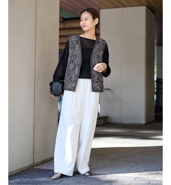 FRAMeWORK「メッシュエンブロイダリーベスト」|ダウンベスト・ベスト|