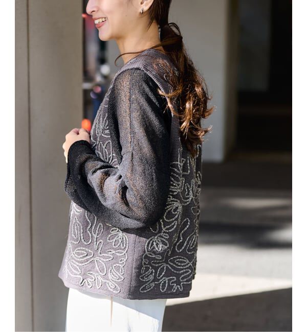 FRAMeWORK「メッシュエンブロイダリーベスト」|ダウンベスト・ベスト|