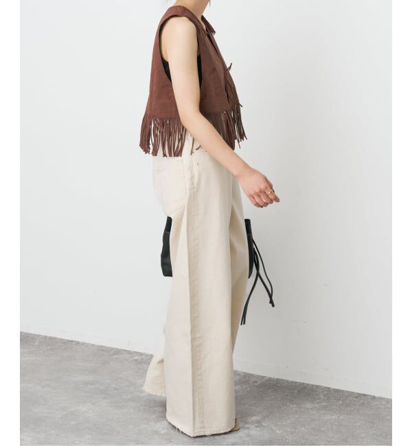 Spick and Span「crinkle crinkle crinkle 別注フリンジベスト*」|ダウンベスト・ベスト|