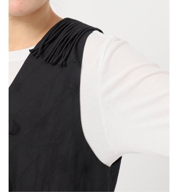 Spick and Span「crinkle crinkle crinkle 別注フリンジベスト*」|ダウンベスト・ベスト|