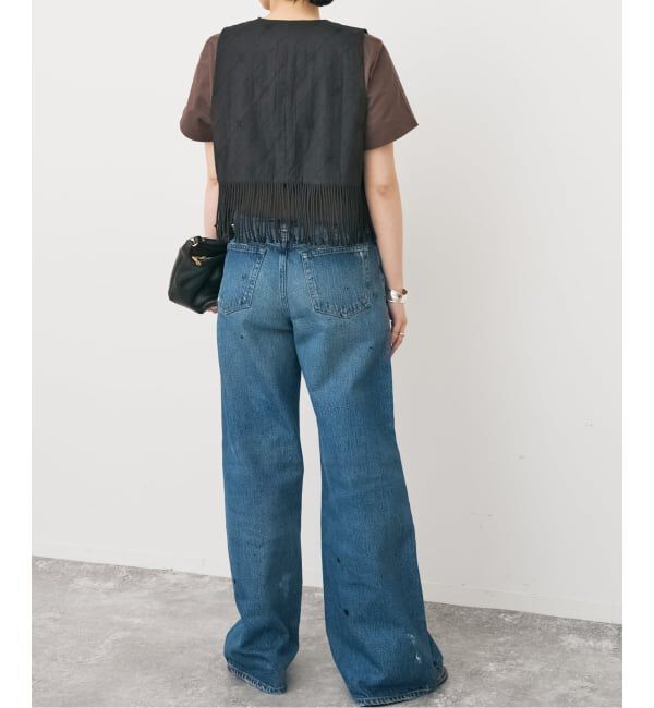 Spick and Span「crinkle crinkle crinkle 別注フリンジベスト*」|ダウンベスト・ベスト|