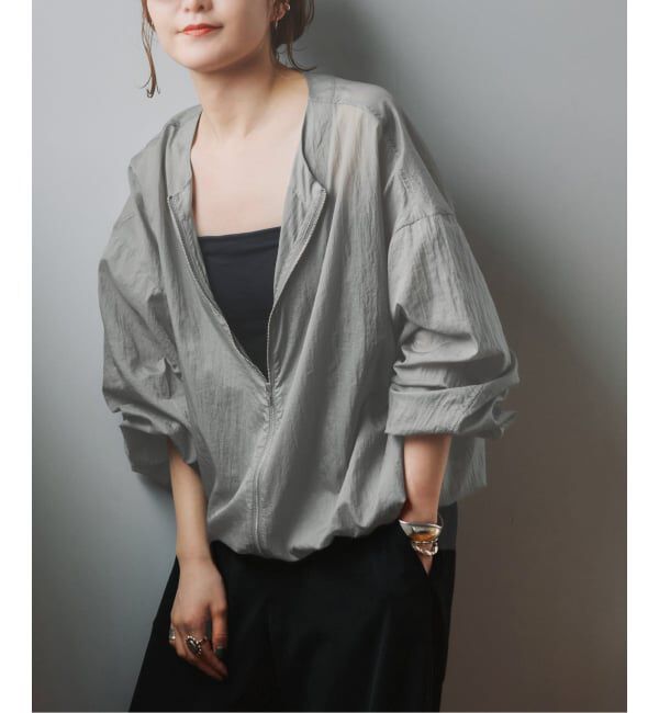 Spick and Span「《WEB限定 / 追加予約》シアーフロントZIPブルゾン」|その他|