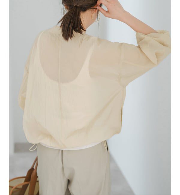 Spick and Span「《WEB限定 / 追加予約》シアーフロントZIPブルゾン」|その他|