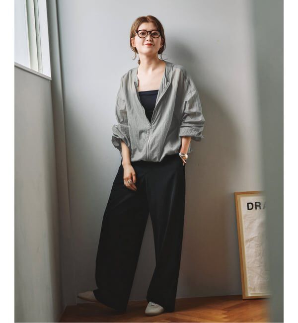 Spick and Span「《WEB限定 / 追加予約》シアーフロントZIPブルゾン」|その他|