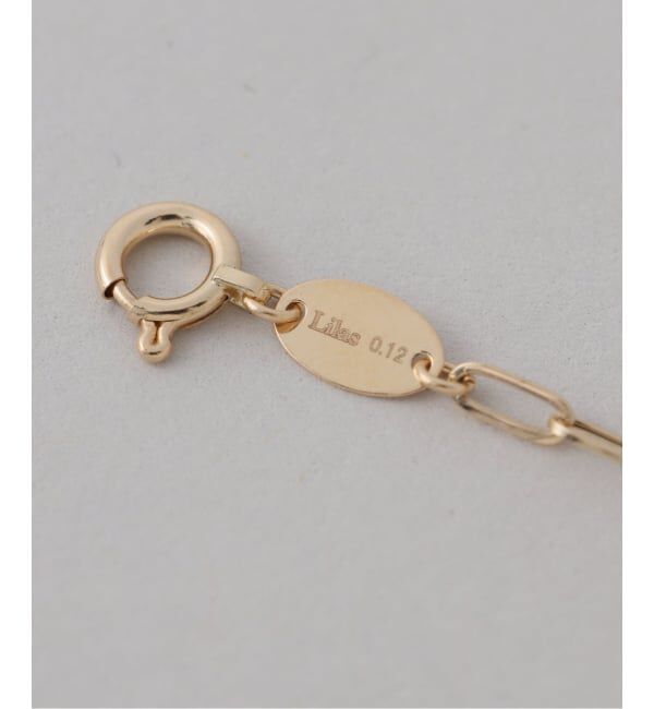 Lilas by Spick&Span「ダブルホールダイヤペーパークリップチェーンブレスレット K18」|ブレスレット・バングル|