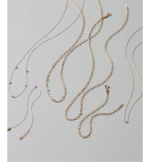 Lilas by Spick&Span「ダブルホールダイヤペーパークリップチェーンブレスレット K18」|ブレスレット・バングル|