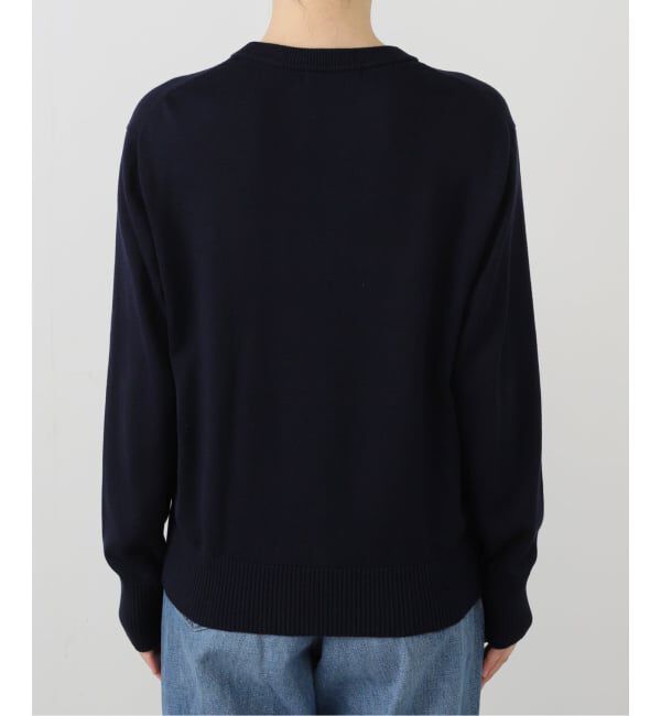  「【洗える】インターシャロゴニット」|ニット・セーター|