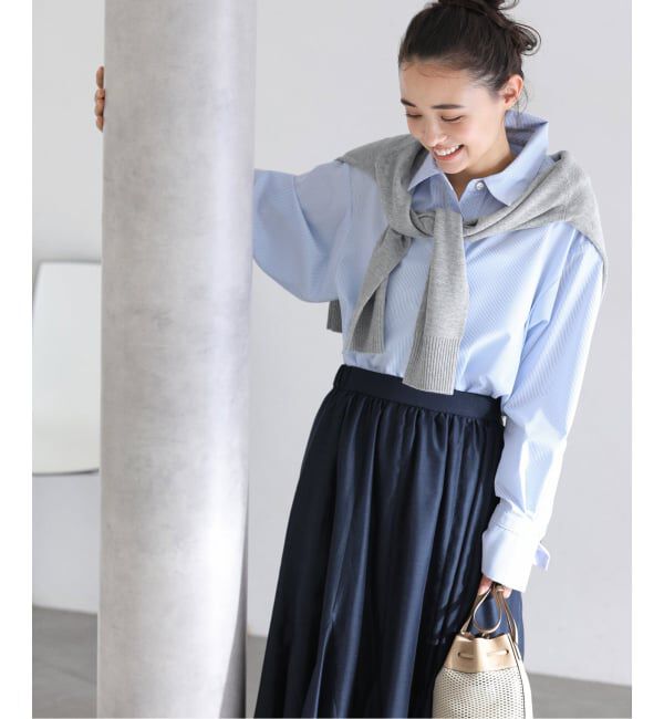  「【洗える】インターシャロゴニット」|ニット・セーター|