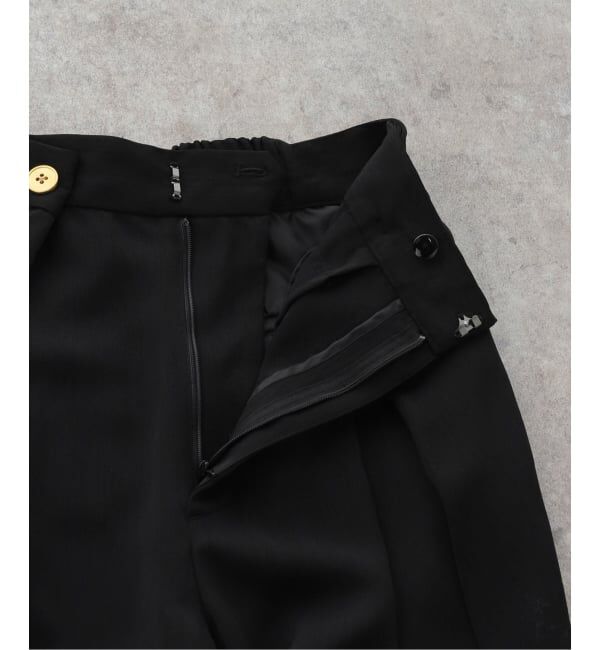  「【洗える】タックボタンパンツ」|スラックス|