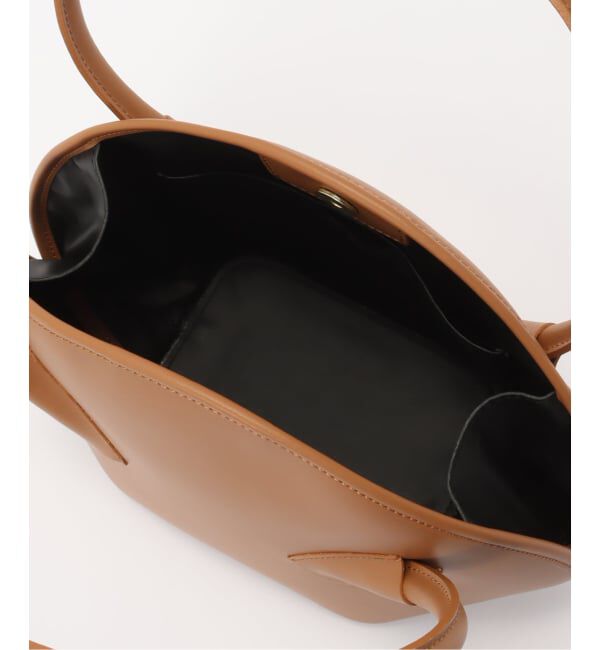  「M Rose/エンメローズ ラウンドレザートートバッグ」|トートバッグ|