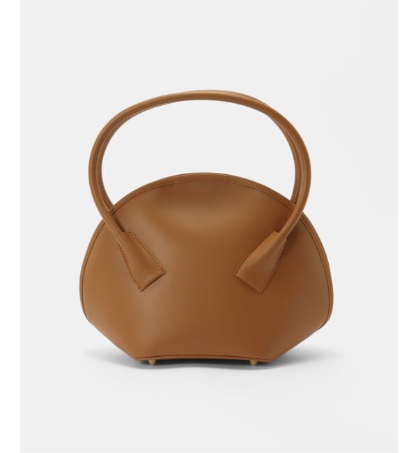  「M Rose/エンメローズ ラウンドレザートートバッグ」|トートバッグ|