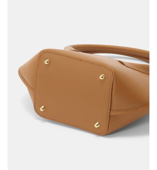  「M Rose/エンメローズ ラウンドレザートートバッグ」|トートバッグ|