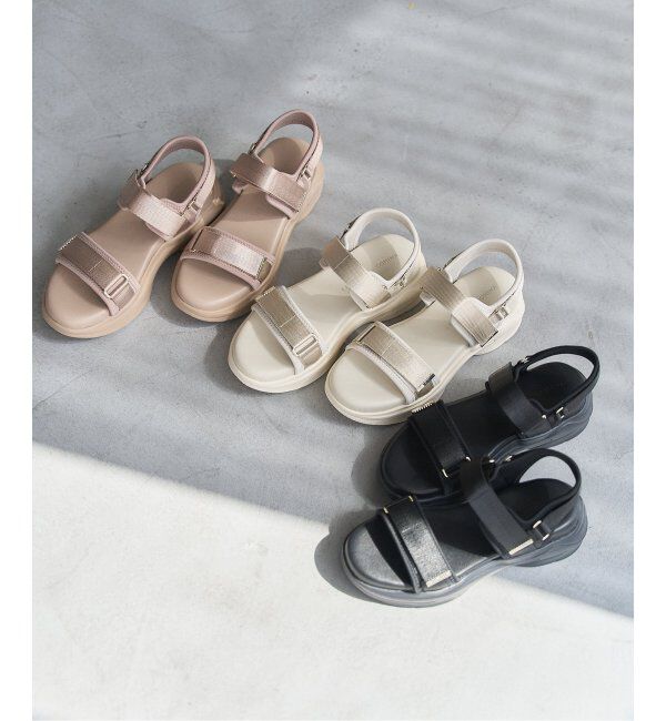  「COHINA&times;LE TALONコンビベルトスニーカーサンダル」|サンダル|