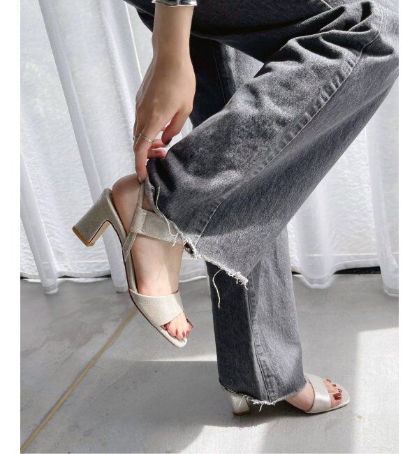  「《追加》6cmゴムストラップサンダル」|サンダル|