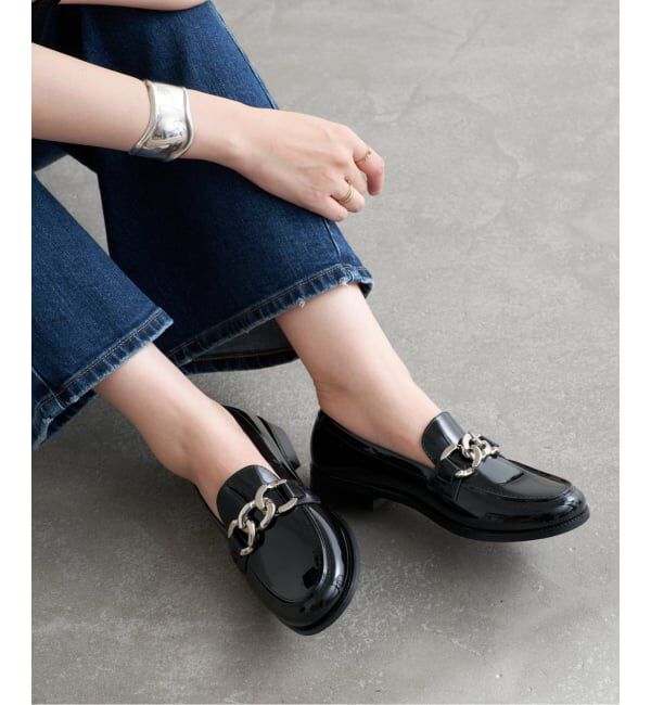  「TEMPERATE/テンパレイト AUSTIN SIL」|ローファー|ブラック