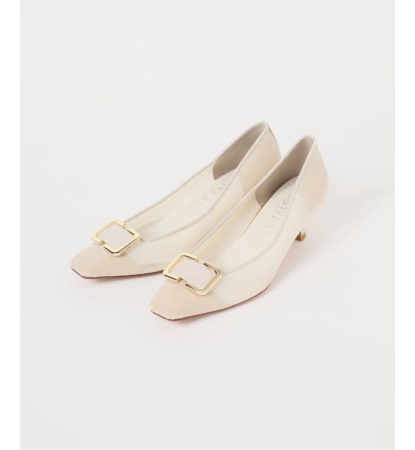  「5cmスクエアチュールバックルパンプス」|パンプス|