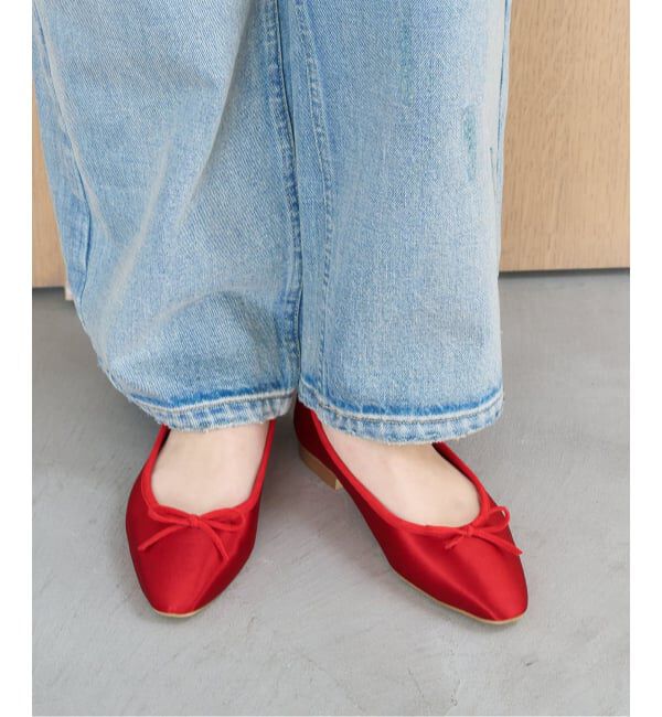  「《予約》フレンチスクエアバレエ」|バレエシューズ|レッド