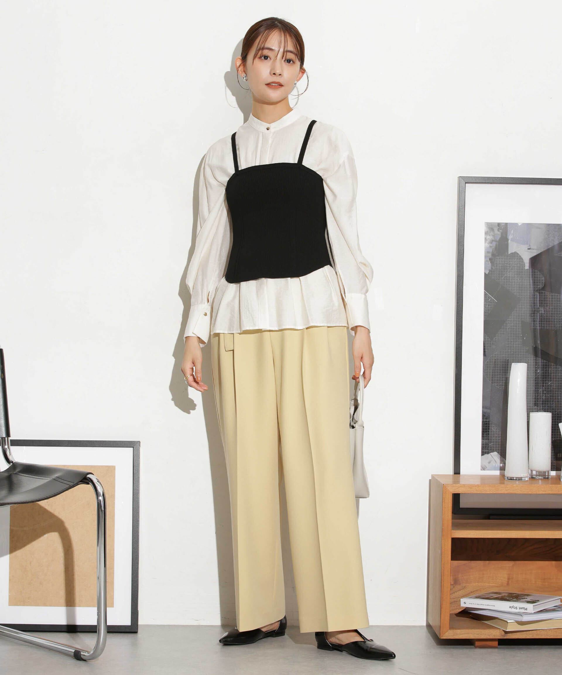 nano･universe「ベルト付きセミワイドツイルパンツ」|その他|