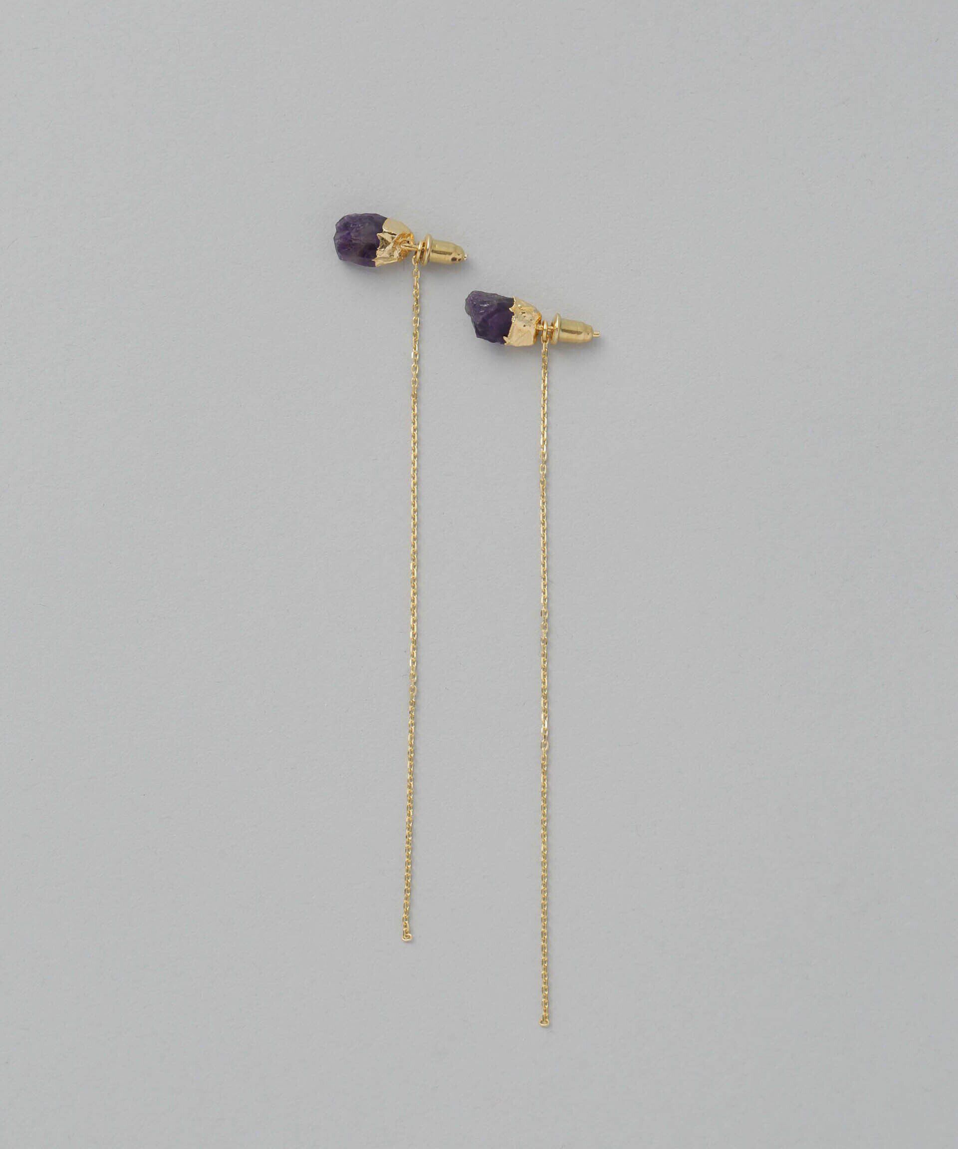 nano･universe「ストーンチェーンピアス」|ピアス|