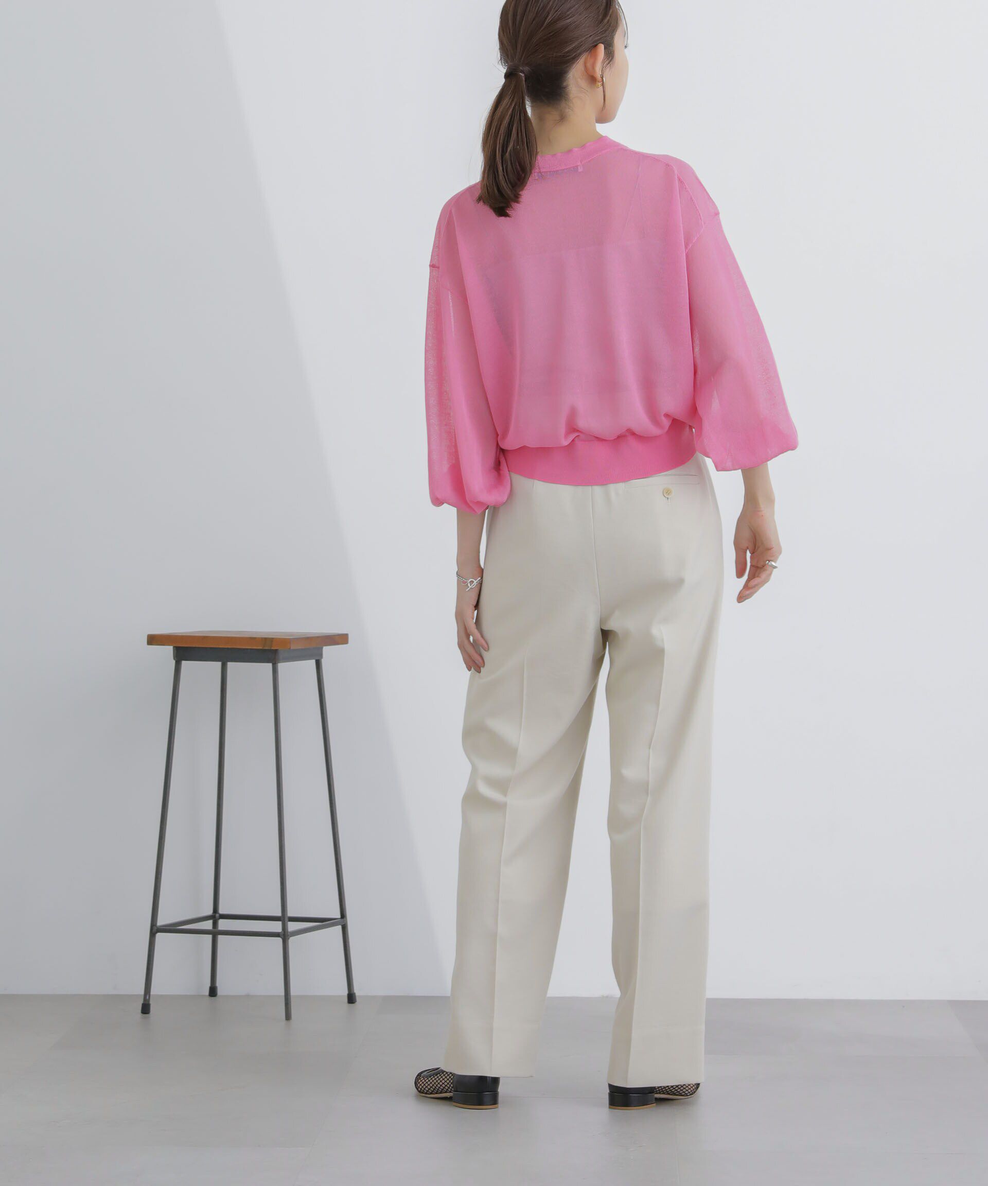 nano･universe「サイドボタンワイドパンツ(セットアップ対応)」|その他|