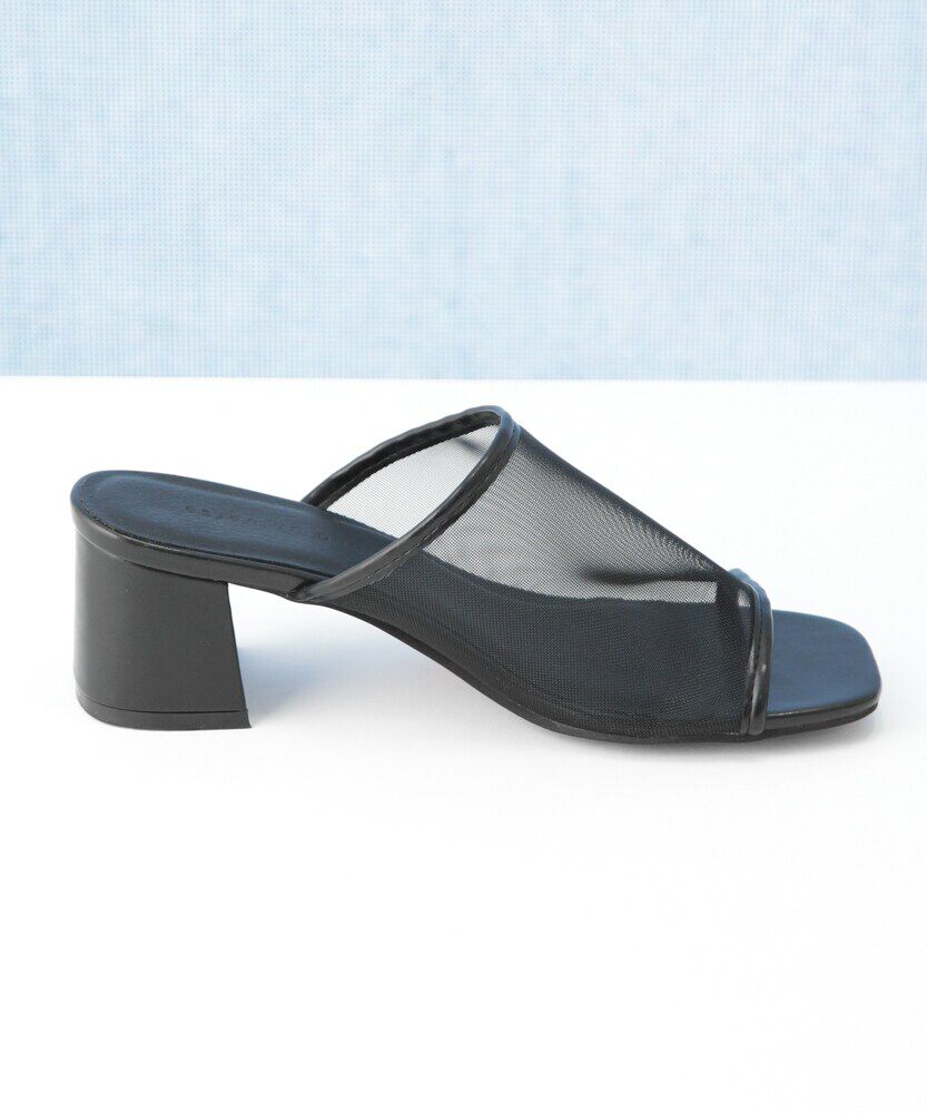 nano･universe「チャンキーヒールメッシュサンダル」|サンダル|