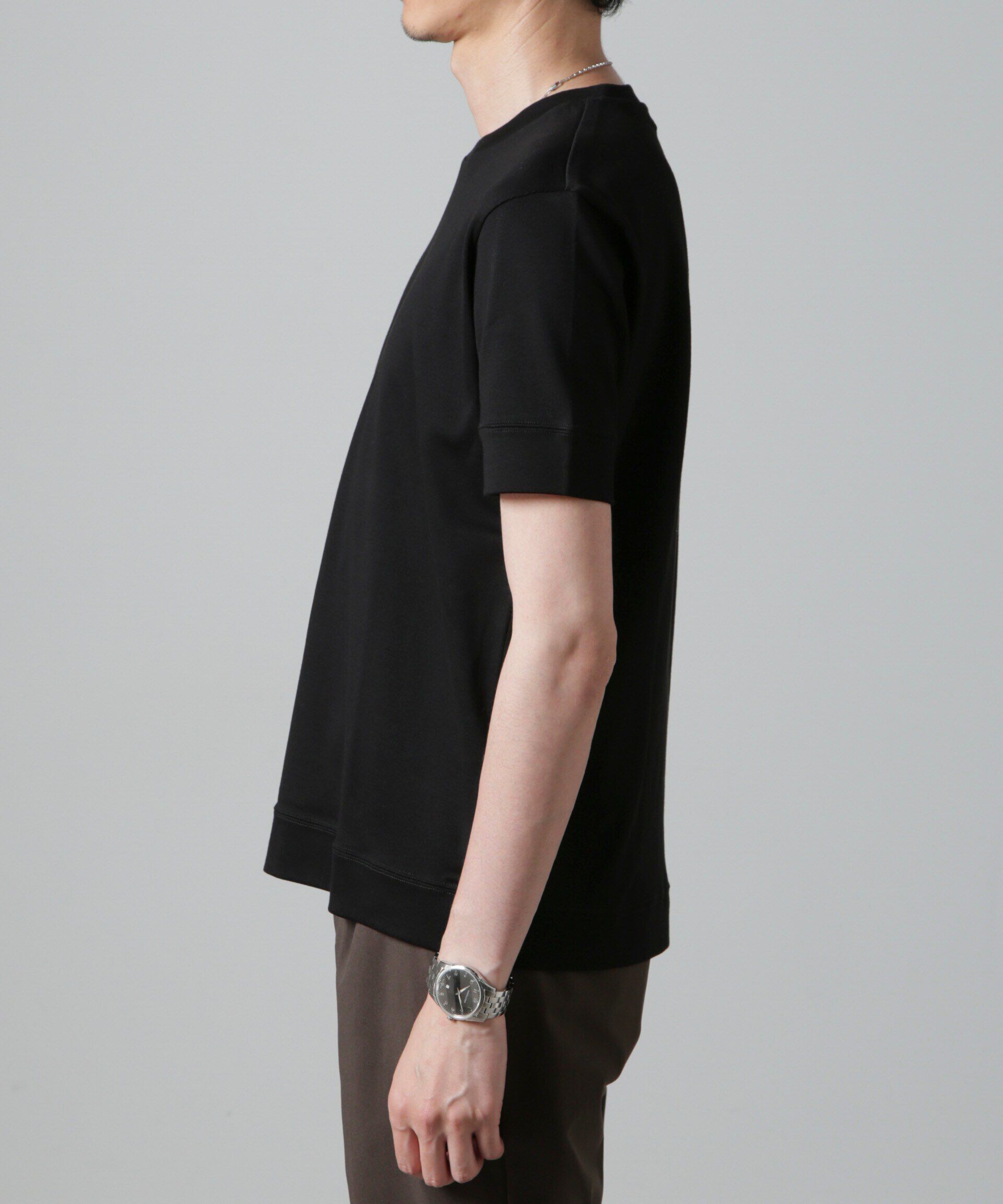 nano･universe「｢FORMAL JERSEY｣クルーネックカットソー半袖」|Tシャツ・カットソー|