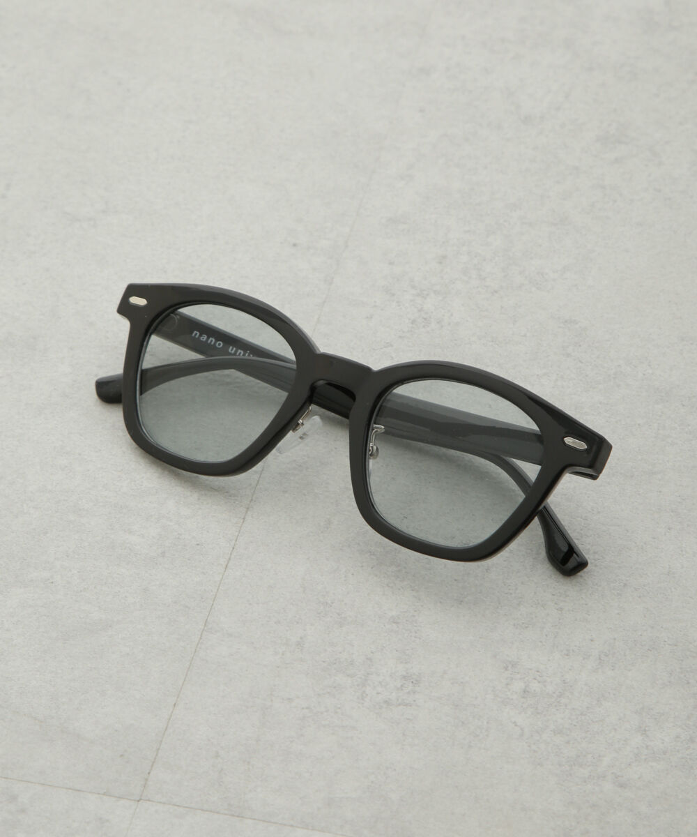 nano･universe「アイウェア/ボストン型 セルフレーム」|メガネ|ブラック