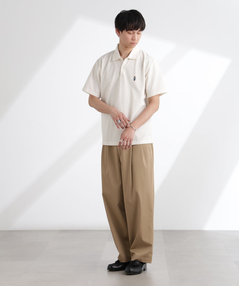 nano･universe「ナノベア鹿の子ポロシャツ 半袖」|Tシャツ・カットソー|