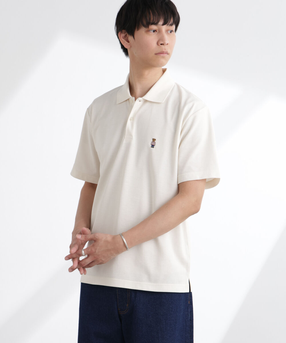 nano･universe「ナノベア鹿の子ポロシャツ 半袖」|Tシャツ・カットソー|パターン32