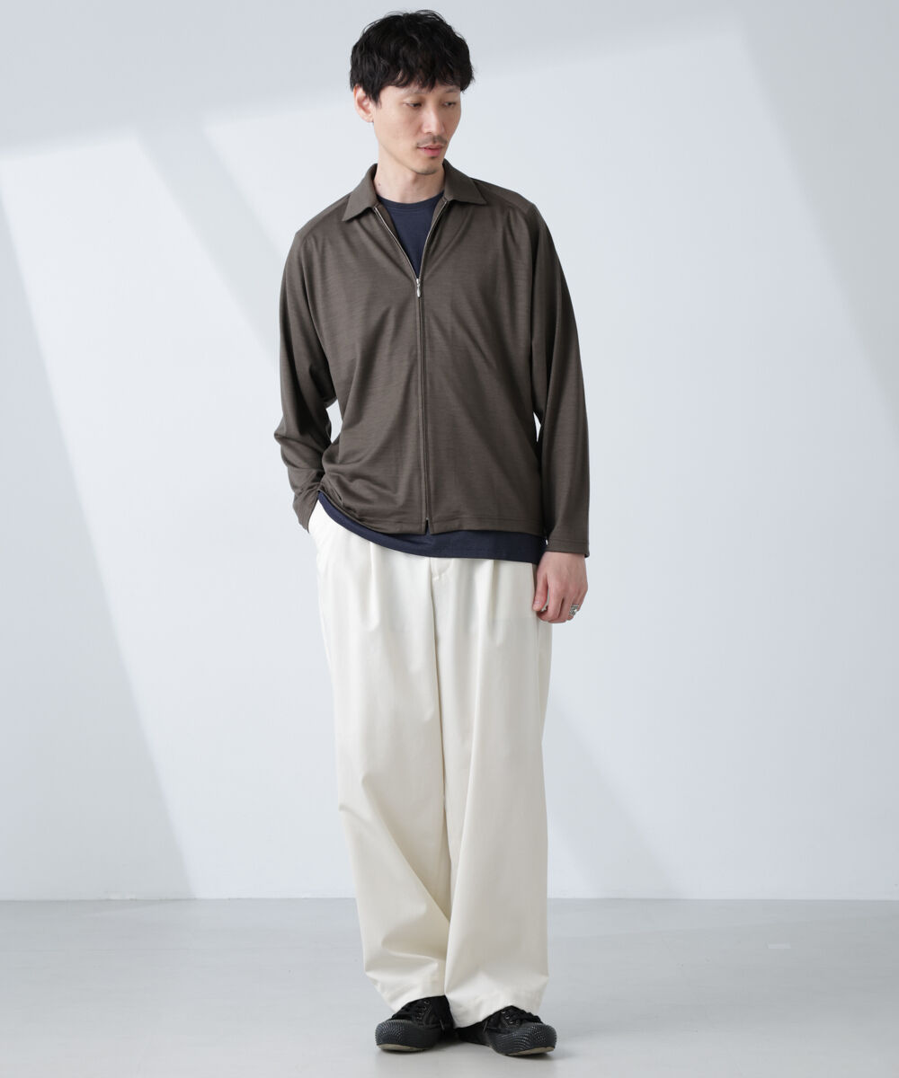 nano･universe「「ALL-DAYS COMFORT 100% WOOL」 ZIPプルオーバー」|Tシャツ・カットソー|