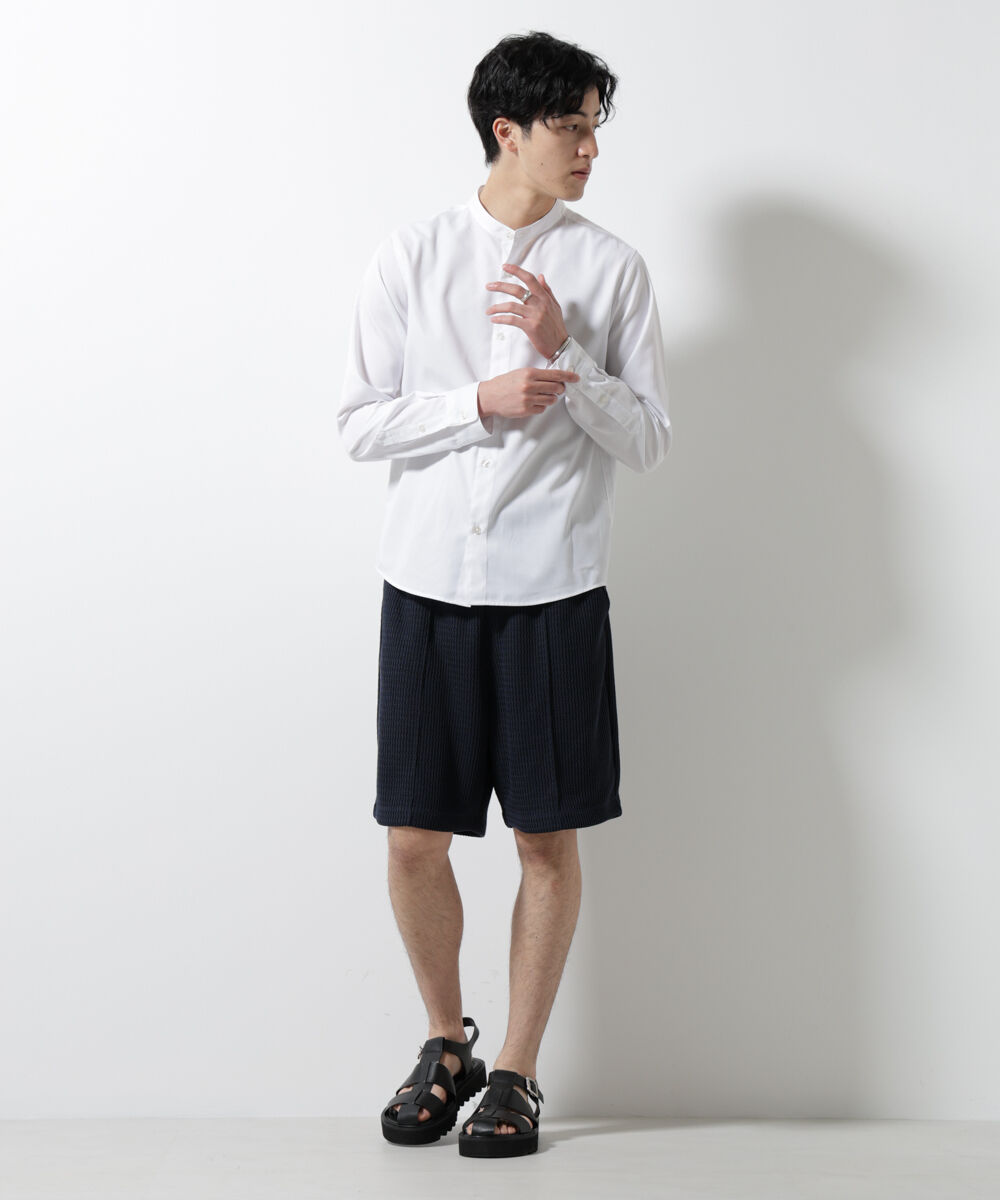 nano･universe「ジャガードニットソーショートパンツ（セットアップ可）」|チノ|