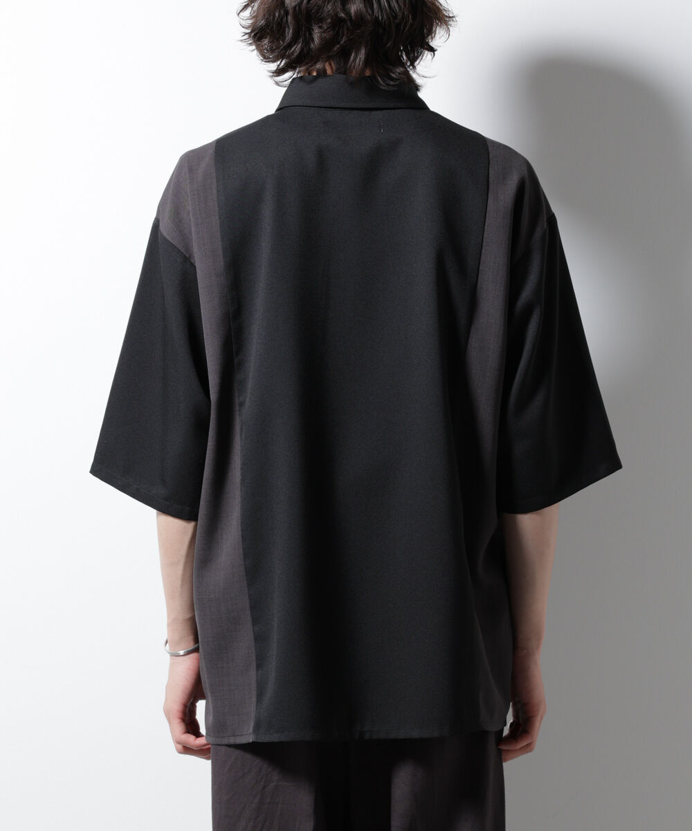 nano･universe「パネル切替バイカラーシャツ」|シャツ・ブラウス|