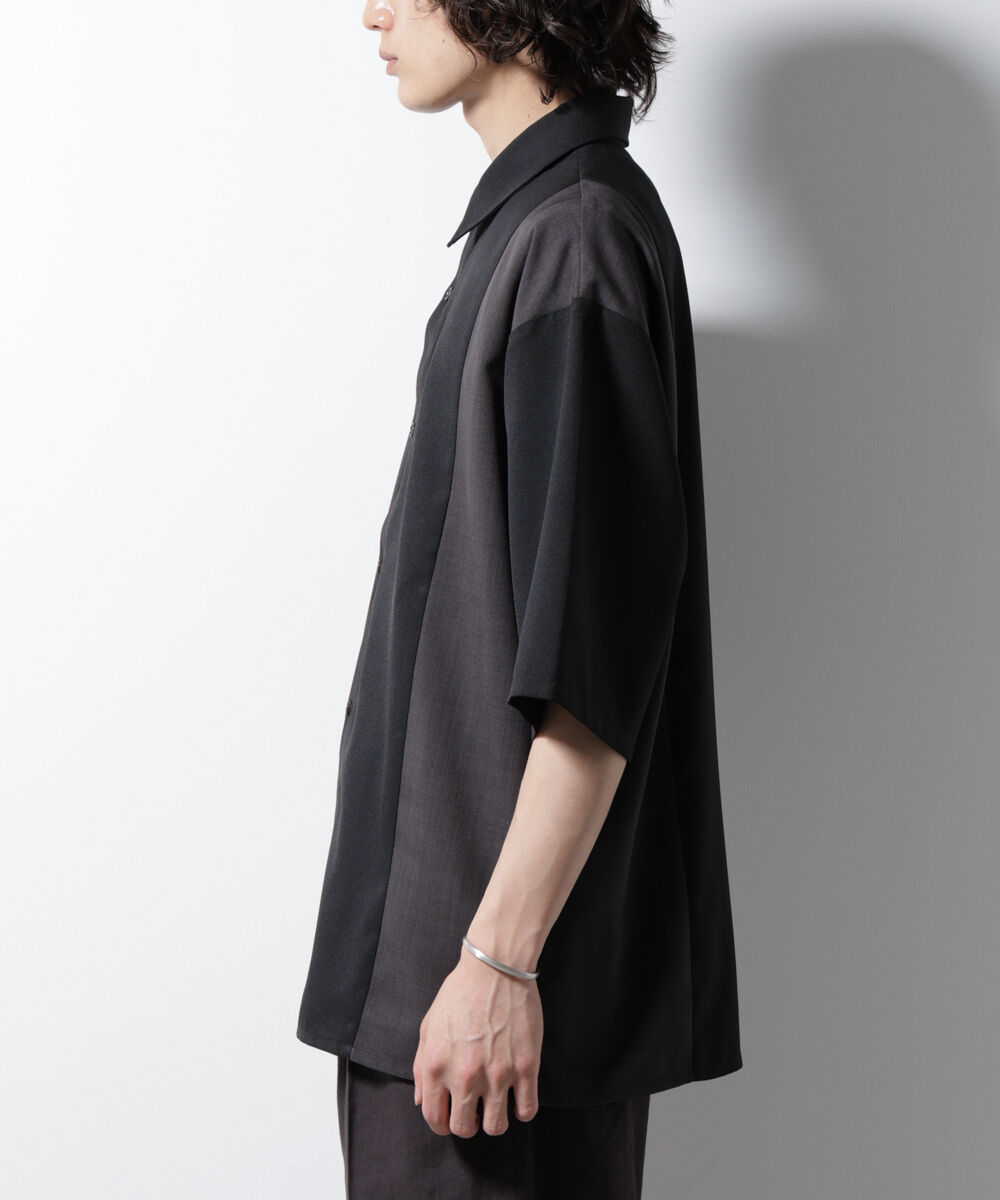 nano･universe「パネル切替バイカラーシャツ」|シャツ・ブラウス|